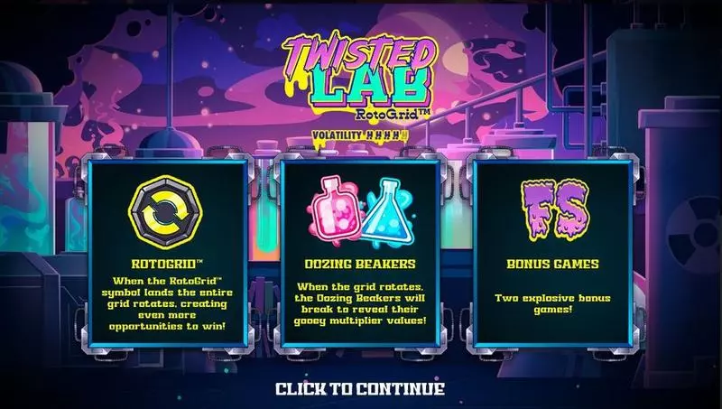 Info and Rules - Hacksaw Gaming Twisted Lab Slot