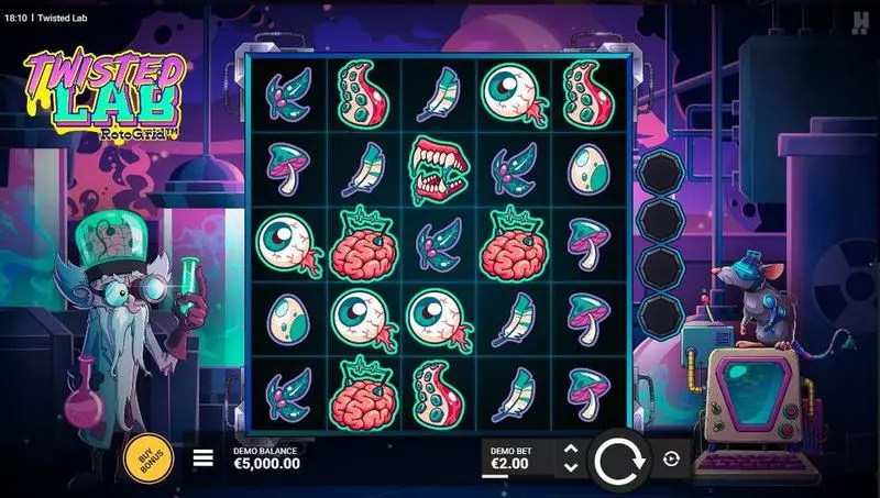 Main Screen Reels - Hacksaw Gaming Twisted Lab Slot