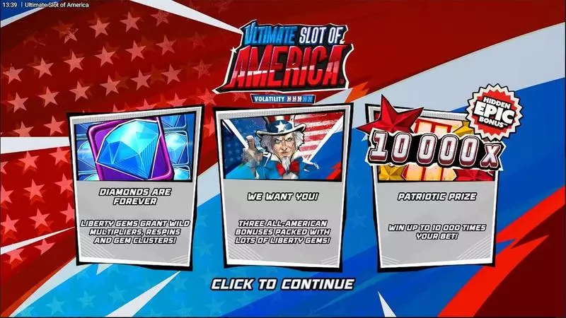Introduction Screen - Hacksaw Gaming Ultimate Slot Of America Slot
