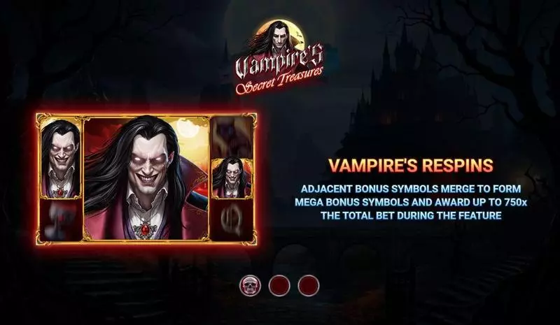 Introduction Screen - Wizard Games Vampire’s Secret Treasures Slot