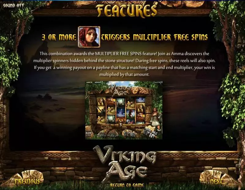 Bonus 1 - BetSoft Viking Age Slot