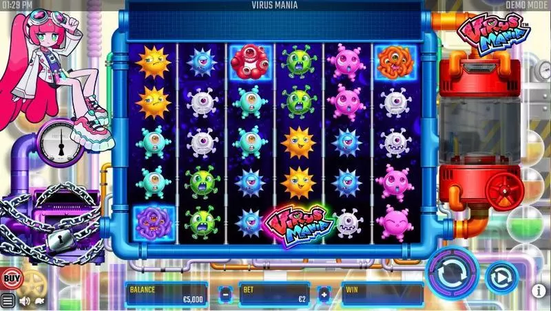 Main Screen Reels - Win Fast Games Virus Mania Slot