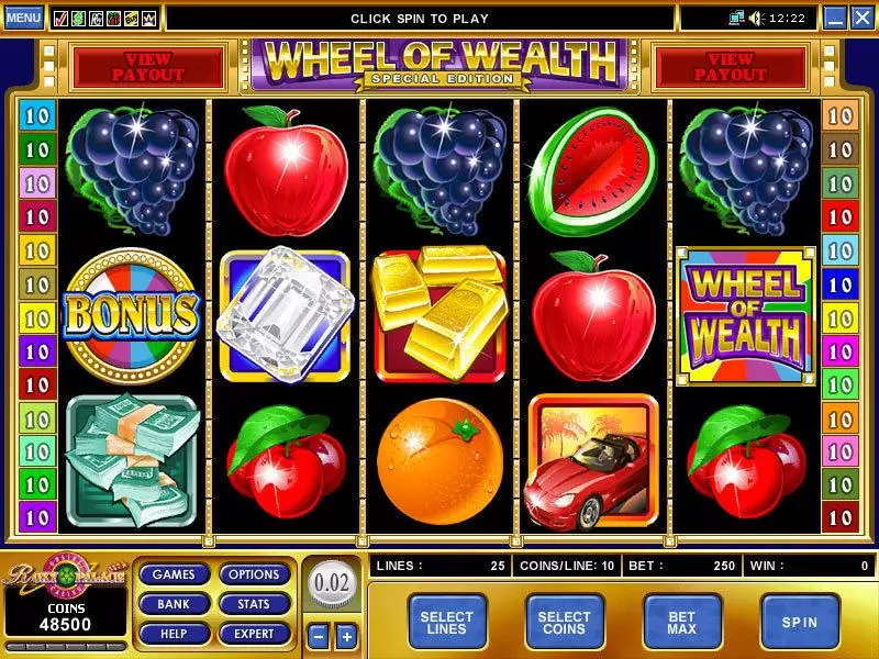 Main Screen Reels - Microgaming Wheel of Wealth Special Edition Slot