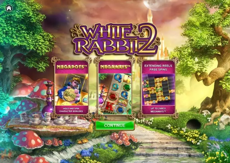 Info and Rules - Big Time Gaming White Rabbit 2 Slot