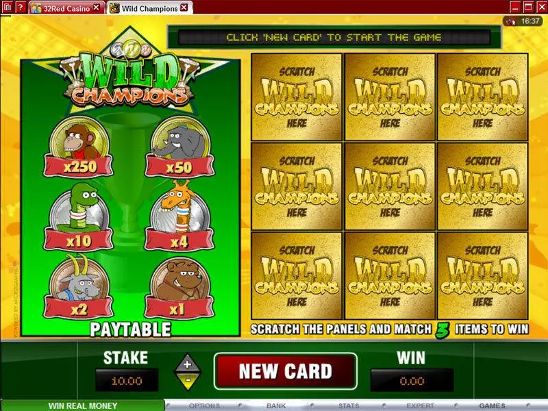 Introduction Screen - Microgaming Wild Champions Parlor