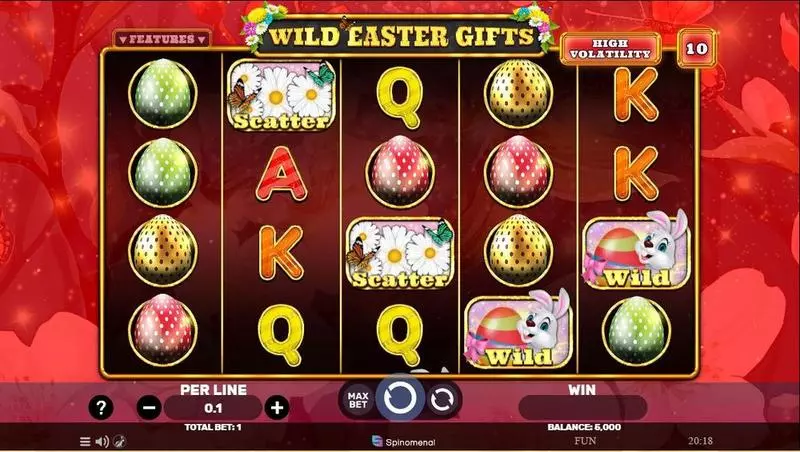 Main Screen Reels - Spinomenal Wild Easter Gifts Slot
