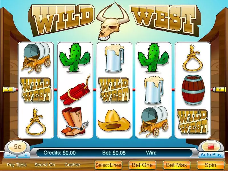 Main Screen Reels - Byworth Wild West 5-reel Slot