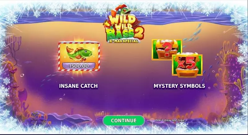 Introduction Screen - StakeLogic Wild Wild Bass 2 Xmas Special Slot