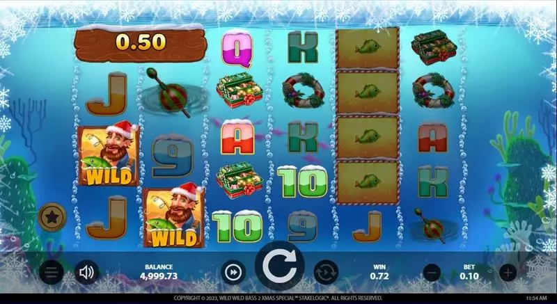 Winning Screenshot - StakeLogic Wild Wild Bass 2 Xmas Special Slot