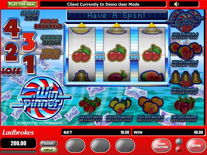 Main Screen Reels - Microgaming Win Spinner Slot