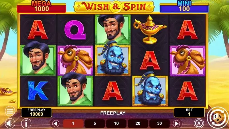 Main Screen Reels - 1Spin4Win Wish And Spin - Hold And Win Slot