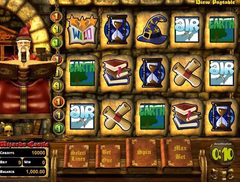 Introduction Screen - BetSoft Wizards Castle Slot