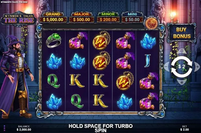Main Screen Reels - Wizard Games Wynmor’s Tales The Rise Slot