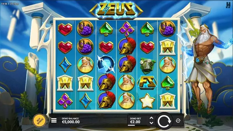 Main Screen Reels - Hacksaw Gaming ZE ZEUS Slot